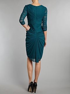 Adrianna Papell Evening Long sleeve sweetheart neck dress Emerald   House of Fraser