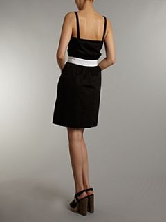 Love Moschino Strappy dress with frill Black   