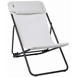 Lafuma Transatube XL Folding Sling Chair Kaolin LFM1862 5527 New