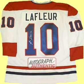 Autographed Guy Lafleur Montreal Quebec Collection