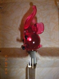 Vintage Pink Elephants Maximillion Cocktail Swizzle Stirrer Stick