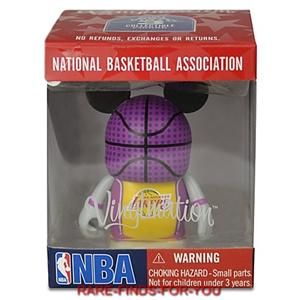 Vinylmation NBA Los Angeles Lakers Basketball 3 Figure Disney Parks