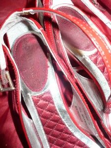 Oh Lala Red Pointy Toe Stilletos Size 6 5 Well Worn