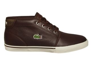 Lacoste Mens Sneakers Ampthill CIW DK Brown Off White 7 24SPM20251W7