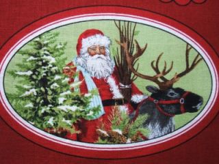 Holly Jolly Christmas Santa Mary Lake Thompson Robert Kaufman Fabric