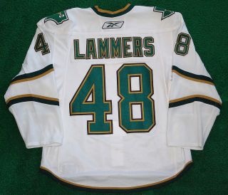 NHL Dallas Stars John Lammers Game Worn Jersey 2008 09 Meigray LOA