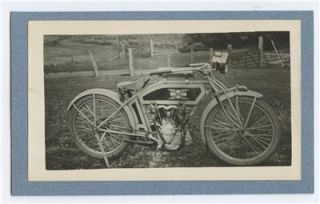 Cycle Motorcycle Original Vintage 1910s Photo La Grande Oregon