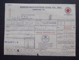 Old Companys Lehigh Navigation Coal Co Breidinger Lansford PA