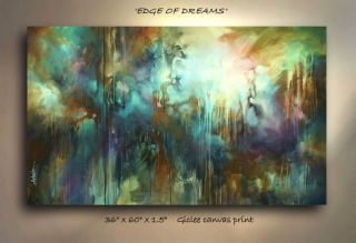 60 Giclee Print on Canvas Mix Lang Abstract Expression Painting Edge