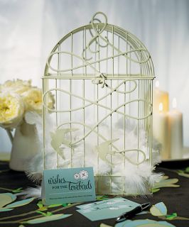 Love Bird Birdcage Wedding Card Holder