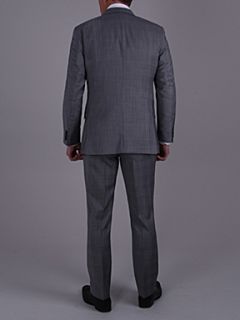 Prince of wales overcheck suit Grey   
