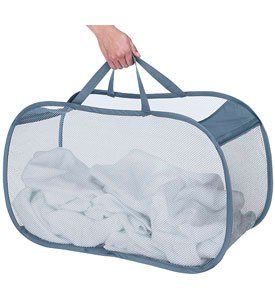 Features of Pop and Fold Mesh Laundry Basket
