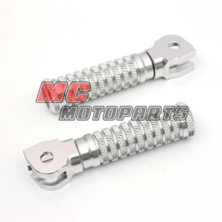 Silver Yamaha Front Rider Foot Pegs YZF R1 1000 2001 2013 2009 2010