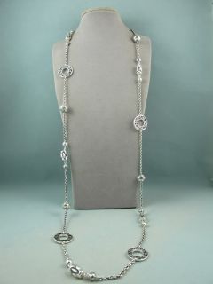 New Premier Designs Langford Silver Long Necklace
