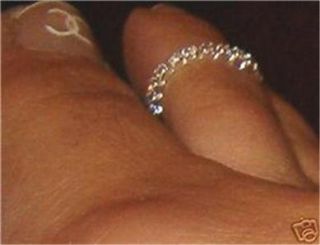 Stackables Aqua Blue Rhinestone Crystal Toe Finger Ring
