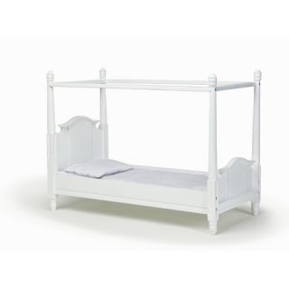 Laurent Doll Doll Canopy Bed FDCB Wht 01