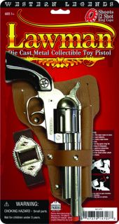 YOU ARE BUYING A BRAND NEW, ON CARD, LAWMAN TOY CAP GUN WHICH FEATURES