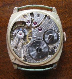 Antique 9ct Gold Gents LAVINA Wristwatch   Vintage Mens Watch to