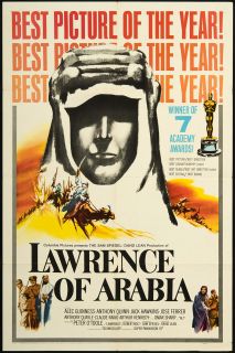 Lawrence of Arabia 1963 Original US 1sheet Movie Poster