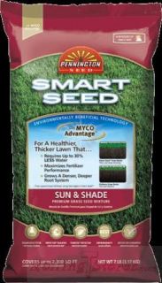Lawn Grass Sun Shade Smart Seed Pennington 3 lb Bag