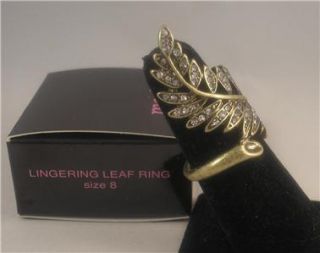 Avon Mark Lingering Leaf Ring Size 8