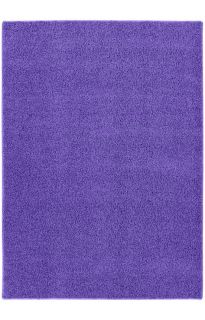 & Flokati Contemporary Solid Area Rugs Carpet Purple 5 x 8 Shazaam