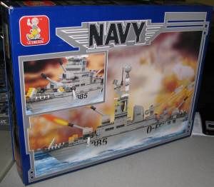 Lego Building Blocks Navy Battleship Cruiser 577 PC Set New Legos