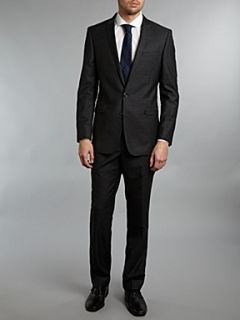 Patrick Cox Single breasted dogstooth formal suit Charcoal   