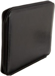 Leatherbay Casual Leather Padfolio Black