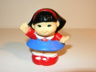 Fisher Price Little People Patriotic Sonya Lee Girl in Red White and