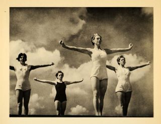 American Girl Gymnasts Leni Riefenstahl Original Photogravure