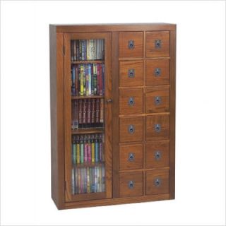 Leslie Dame Library Style Multimedia Storage Cabinet