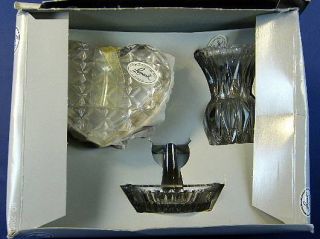 Leonard West Germany Lead Crystal Collectible Ringminder Vase Heart