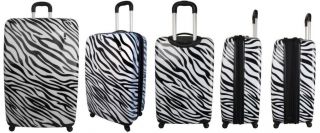 Heys TC Safari 4WD Expandable Exotic Luggage Set Zebra