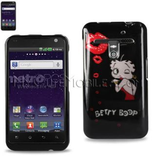 LG Esteem MS910 Case   Two Piece Fly Kiss Betty Boop Hard Faceplate