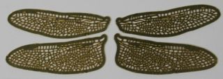 Brass Filigree Dragonfly or Fairy Wings 1 2 Life Size 1 1 4