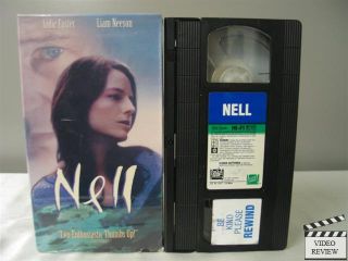 Nell VHS Jodie Foster Liam Neeson Natasha Richardson 086162873737