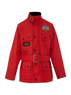 Barbour International Wax Union Jack lined jacket Red   House of Fraser