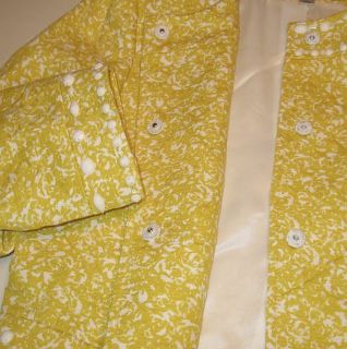 Tahari ASL Elie Leticia Lux Med Yellow Skirt Suit Sz 8 $320