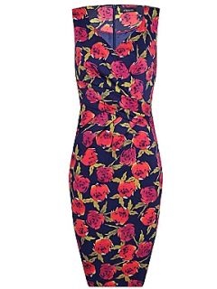 Homepage > Women > Dresses > Alexon Navy Floral Printed Wrap Dress