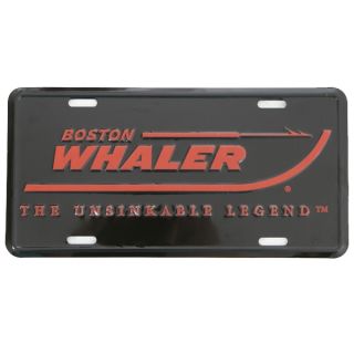 Boston Whaler Aluminum License Black Plate