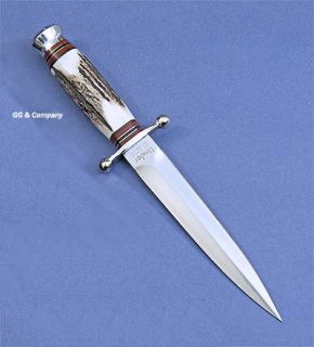 Linder Classic German Genuine Stag Dagger Blade Knife