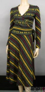 Vtg 70s Linea Italia Wool Sweater Knit Skirt Suit S