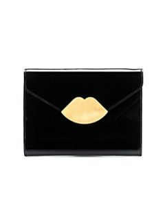 Lulu Guinness Lips patent clutch bag   House of Fraser