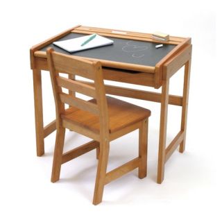 Lipper International 24 75 w Art Desk with Chalkboard Top and Chair