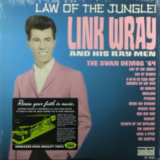 Link Wray Law of The Jungle 64 Swan Demo LP Vinyl New