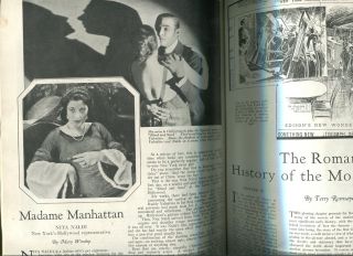 July 1922 Rudolph Valentino Cover Art Gloria Swanson Lila Lee
