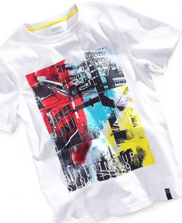 DKNY Kids T Shirt, Boys Building Up Tee   Kids Boys 8 20