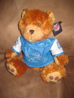 New NFL Licensed Plush Detroit Lions Bear NWT Stuffed New With Tags 9