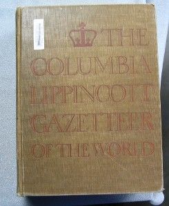 Columbia Lippincott Gazetteer of The World 1962 2nd